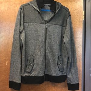 Marc Anthony Medium charcoal grey zip-up with Hood